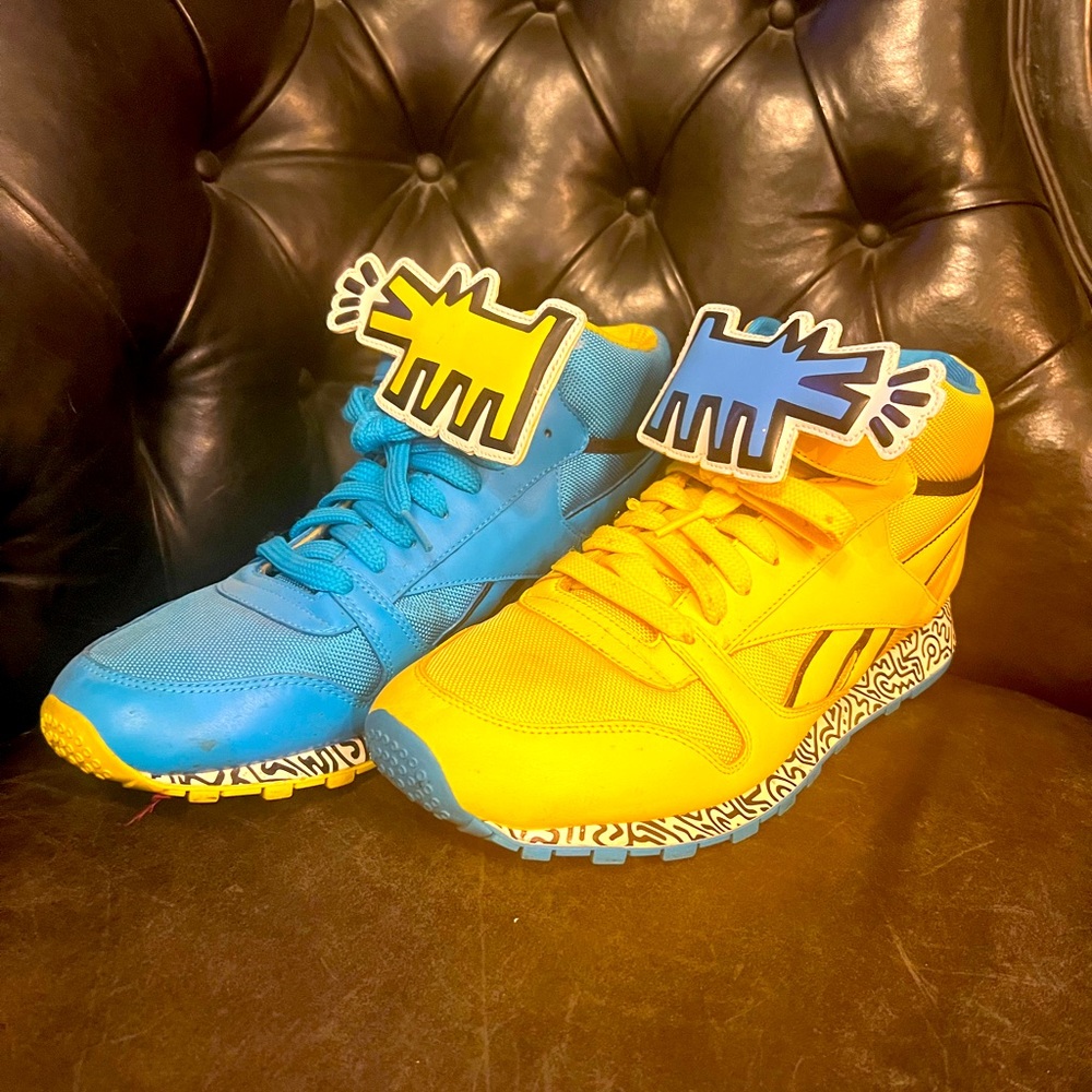 Kieth Haring X Reebok “Barking Dog”Sneakers